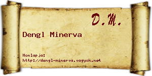 Dengl Minerva névjegykártya